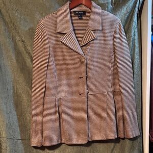St. John Women's Textured Brown Blazer